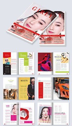 AI畫冊排版設計模板 智能化美學與素材資源一站式獲取